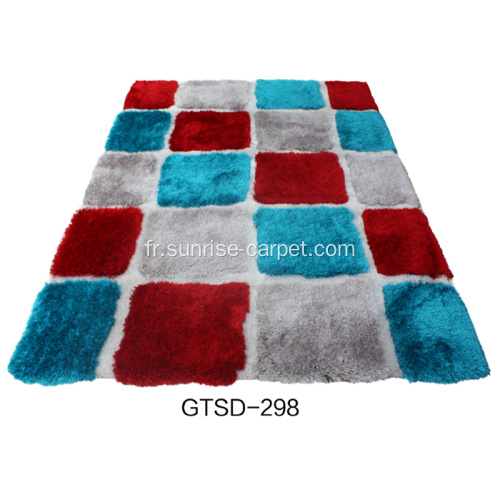 Tapis 3D avec fil de mélange doux et soyeux